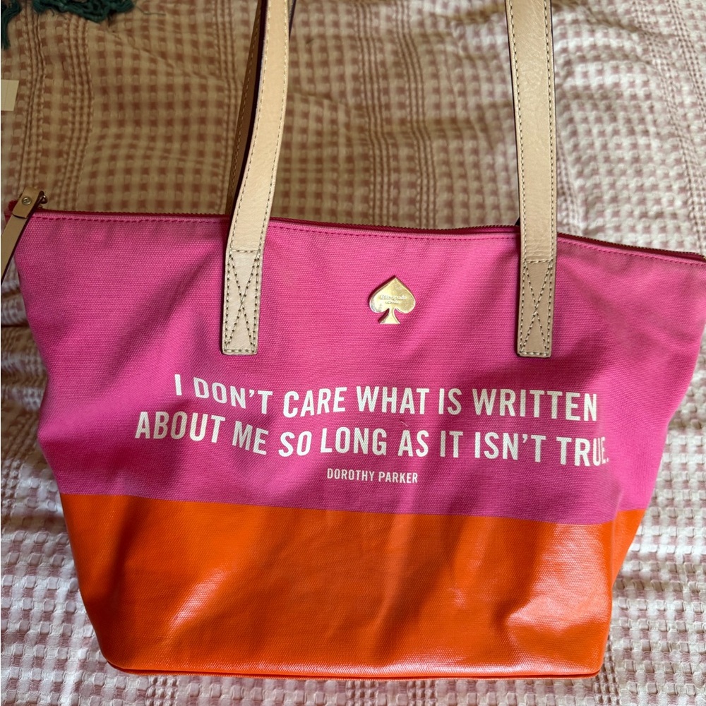 Kate Spade Pink Orange Tote